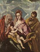 GRECO, El Holy Family with oil painting artist
